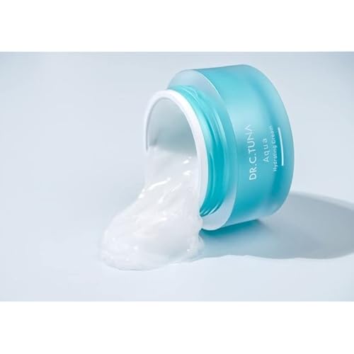 FARMASi Dr. C. Tuna Aqua Hydrating Cream, Intensive Facial Moisturizer with Hyaluronic Acid, Fast-Absorbing Gel Cream for Dryness-Induced Lines, All Skin Types, 1.7 fl oz