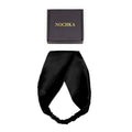 Pure Mulberry Silk Headband for Women - Black, Soft & Durable Hair Accessory
