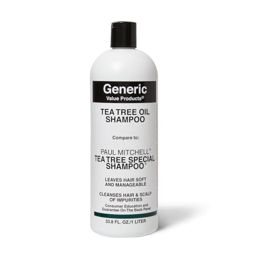 Tea Tree Oil Shampoo 33.8oz - Leaves Hair Soft, Manageable & Scalp Clean - Variation of THIS listing
