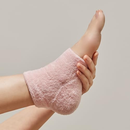 Gel-Lined Heel Socks Set for Cracked Heel Hydration and Repair - 3 Pairs