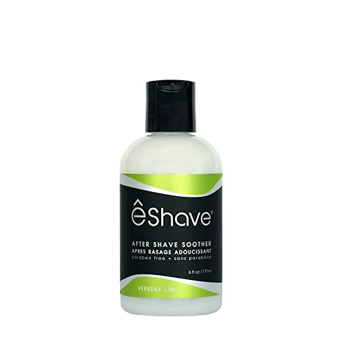 eShave Luxury After Shave Balm Verbena Lime 6 oz - Soothes Razor Burn & Moisturizes Skin