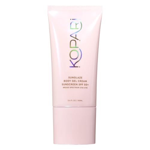 Kopari Sunglaze Body Gel Cream Sunscreen SPF 50+ - Pink - Hydrating, Non-Greasy, Glow Finish