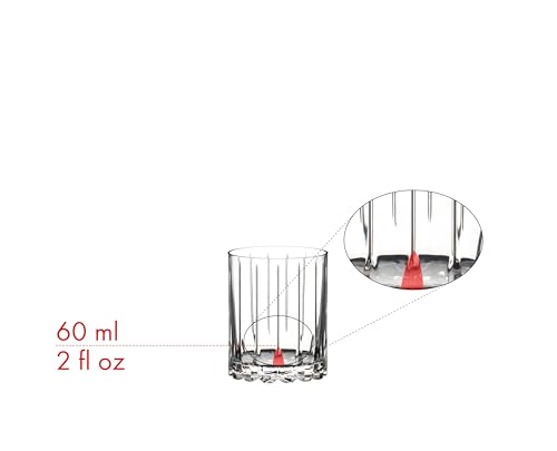 Riedel Double Rocks Glass Set of 4 - Drink Specific Crystal Cocktail Glassware
