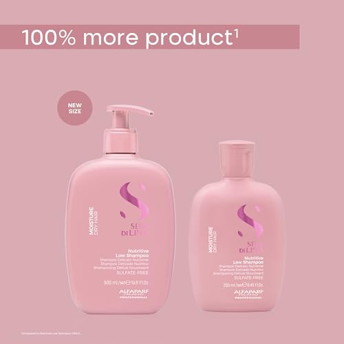 Alfaparf Milano Semi di Lino Moisturizing Shampoo for Dry & Color-Treated Hair 16.9 Fl Oz