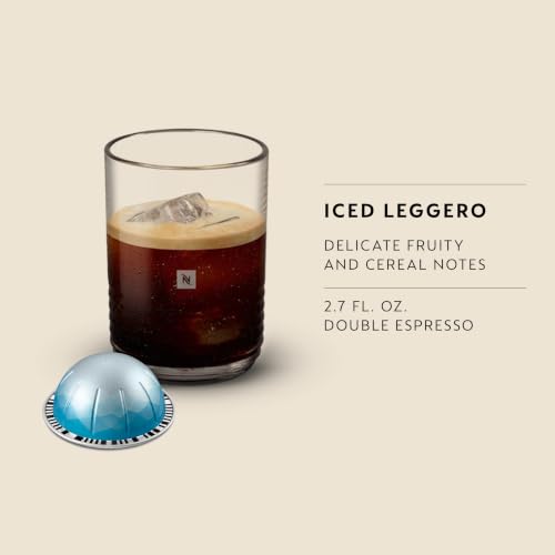 Nespresso Vertuo Coffee Pods Iced Leggero Light Roast - 10 Count Pack of 5