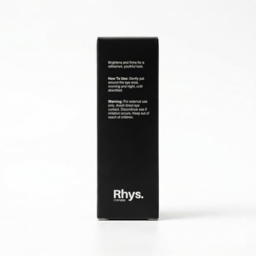 Rhys Men’s Hydrating Night Eye Cream for Dark Circles & Puffiness – Hyaluronic & Caffeine