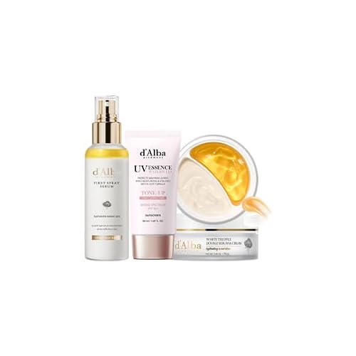 d'alba Piedmont White Truffle Spray Serum & Waterfull Tone-Up Sunscreen BROAD SPECTRUM SPF 50+, Double Serum & Cream