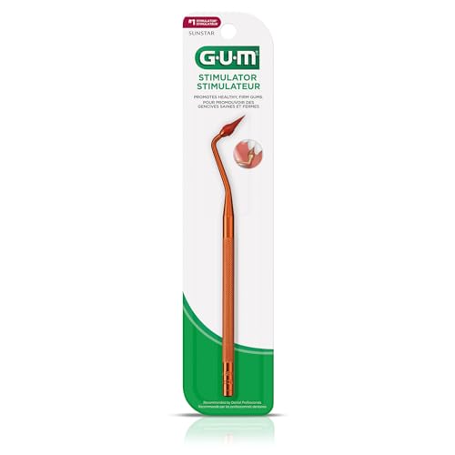 GUM Stimulator Rubber Tips Pack of 6 for GUM Permanent Handle - Gum Massager Refills