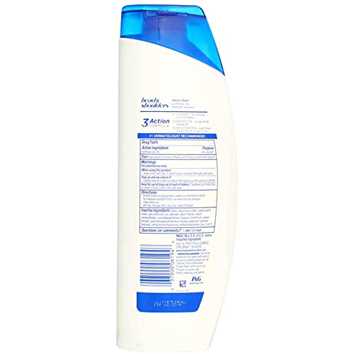 Head & Shoulders Classic Clean Dandruff Shampoo 13.5 oz Pack of 2 Unscented