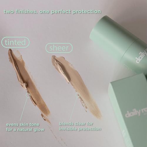 DailyRou Daily Mineral Skincare ? Hydrating & Brightening Face Sunscreen for Men & Women ? Lightweight, Non-Greasy Formula for Healthy, Smooth, Glowing Skin (Sheer)
