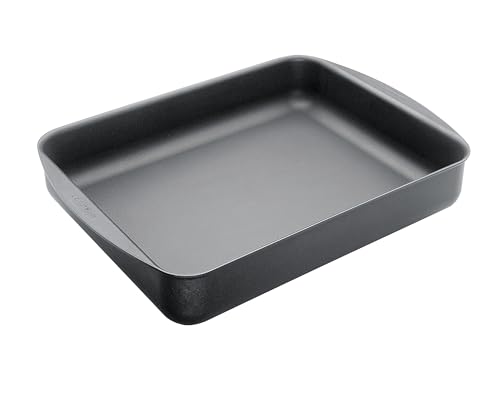 Scanpan Classic Roasting Pan 3.25 Qt with Rack - 13.5" x 8.75" Nonstick, Oven Safe 500°F, Dishwasher Safe, Metal Utensil Safe (variation: without Rack)