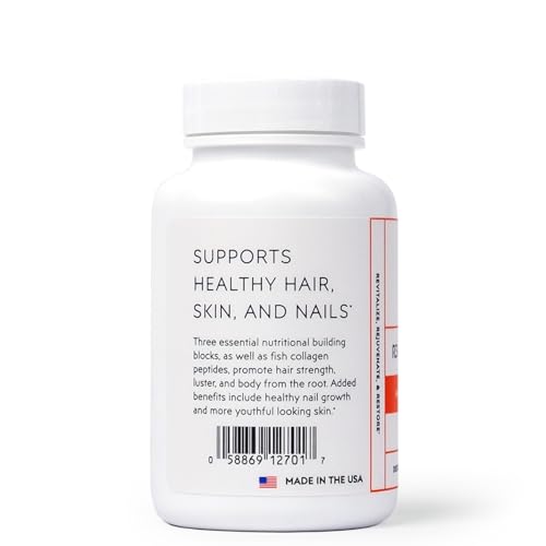 Elon R3 Extra Strength Hair Growth Supplements - 60 Count Pack of 2 with Biotin & Collagen