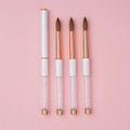 CAMI Kolinsky Acrylic Nail Brush ? Professional 100% Pure Kolinsky Hair, Crimped Ferrule, High Liquid Retention for Smooth Acrylic Application (White Handle)