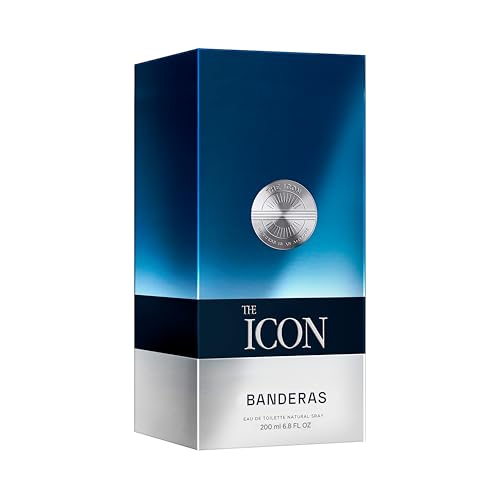 Banderas The Icon Eau de Toilette - Men's Fresh Woody Cologne 6.7 Fl Oz
