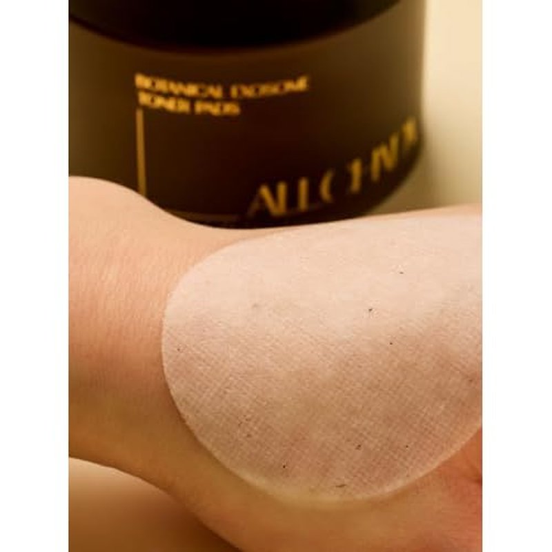 ALLCHADA¢ç Doctor-Developed Vegan Exosome Toner Pads ? Hydrating & Soothing for Sensitive Skin, Dermatologically Tested, Non-Irritating, Alcohol-Free - 60 Pads, 90ml