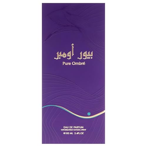 Pure Ombre EDP Spray for Women - Ambre Scent, 3.4 oz Floral Musky Fragrance