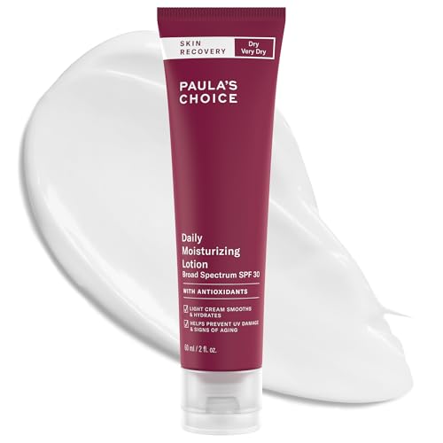 Paula's Choice SKIN RECOVERY Daily Moisturizing Lotion, Mineral Sunscreen for Face, SPF 30 Face Sunscreen with Oat & Cucumber, Dry and Sensitive Skin, UVA/UVB Protection, Fragrance-Free, 2oz