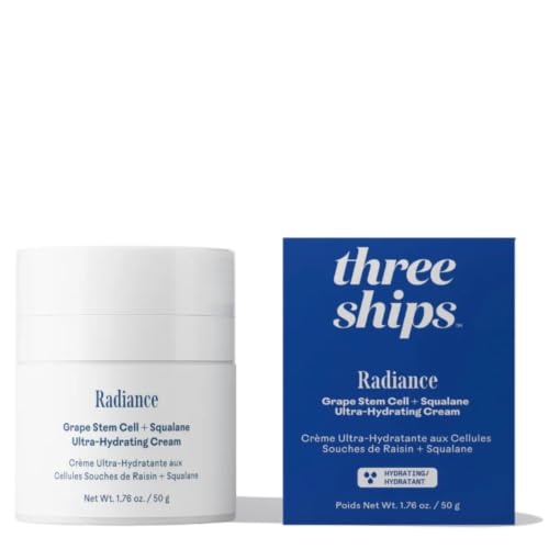 Three Ships Radiance Grape Stem Cell & Squalane Cream 1.76 oz - Hydrating Moisturizer