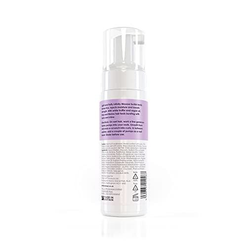 White Hot Infinity Hair Mousse 150ml - Weightless, Anti-Frizz, Volumizing Styling Foam