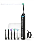 Ordynex Sonic Electric Toothbrush & Water Flosser Combo Black – Rechargeable Oral Care Kit for Sensitive Teeth & Braces