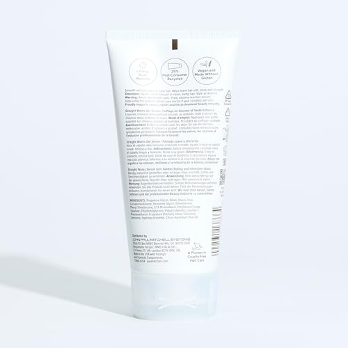 Paul Mitchell Straight Works Hair Gel 5.1oz Smoothing Styler Adds Shine for Frizzy Hair