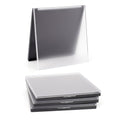 Magnetic Refillable Makeup Palette 3 Pack with Frosted Clear Top & Metal Stickers