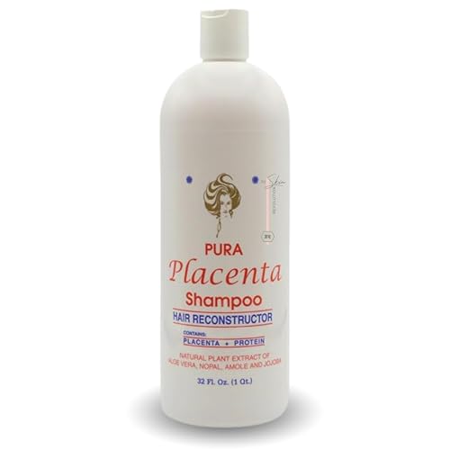 PURA PLACENTA Reconstructor Shampoo with Proteins & Natural Oils - 32 fl oz - Variation: PURA PLACENTA / 32 Fl Oz