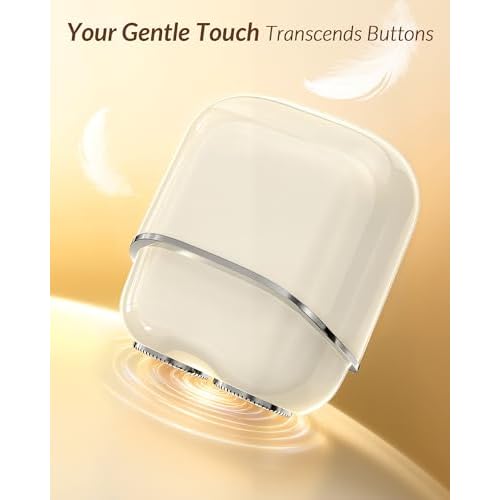 Facial Hair Removal for Women Face: Portable Painless Face Shaver with 2 Dual Blades - Rechargeable Hair Remover Device for Peach Fuzz Upper Lip Chin - Ideal for Travel/Makeup Prep