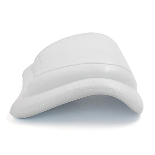 uxcell White Nonslip Waterproof Home Spa Bath Neck Back Support Pillow Built in Suction Cups for Ultimate Relaxation