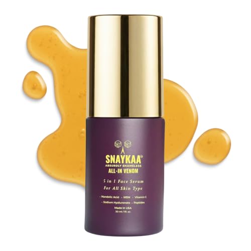 SNAYKAA Brightening Face Serum with Niacinamide & Vitamin C - Vegan, Hydrating, Anti-Aging