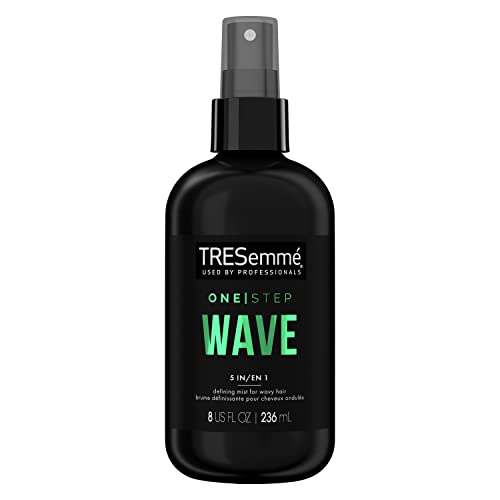 TRESemm? One Step 5-in-1 Leave-In Hair Styling Mist for Wavy Hair Wave Defining Mist Hair Care Product to Enhance Natural Waves 8 oz
