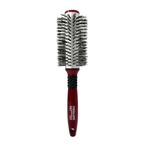 Thermal Ceramic Round Boar Hair Hair Styling Brush 2.5 Inch Barrel