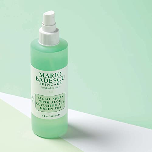 Hydrating Facial Mist Combo 8oz + 4oz with Aloe, Cucumber & Green Tea - Invigorating Skin & Hair Care