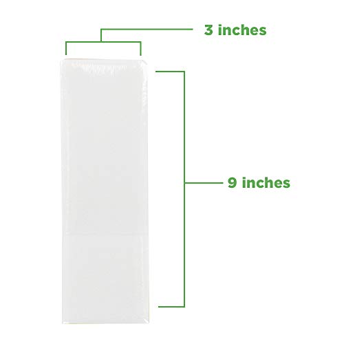 Clean + Easy Cloth Wax Strips ? Non-Woven Wax Strips for Hair Removal, Salon and At-Home Use for Face, Legs & Body, 3¡±x 9¡±, 100 Count