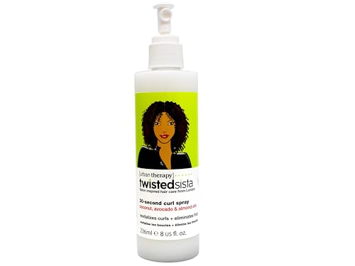 Twisted Sista 30 Second Curl Spray - Clear Scent, 8 Fl Oz - Curly Hair Styling