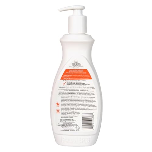 Palmer's Cocoa Butter Formula Retexture & Renew Exfoliating Body Lotion for Rough & Bumpy Skin, Triple Action Moisturizers + AHAs, Pump Bottle, 13.5 Ounce (Pack of 2)