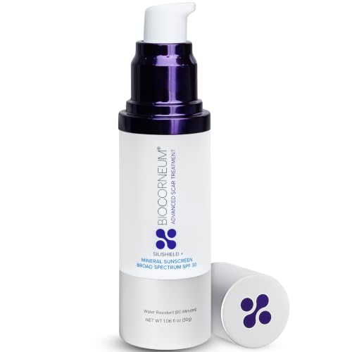 Mineral Sunscreen SPF 30 for Scar & Sensitive Skin - Water Resistant, Fast-Drying