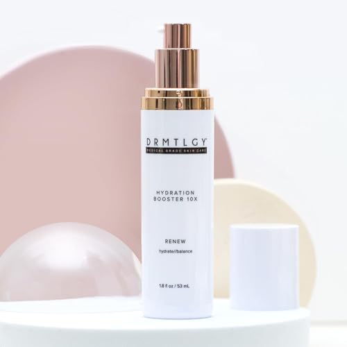DRMTLGY Hydration Booster 10X ? Hyaluronic Acid Serum for Intense Hydration & Skin Plumping ? With Soybean, Green Tea & Aloe ? Reduces Fine Lines & Boosts Moisturizer Absorption ? 1.8 fl oz