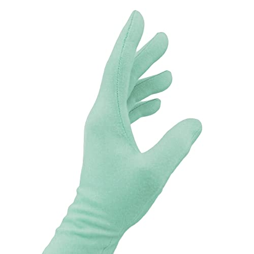 Malcolm's Miracle Moisturizing Gloves Medium Made in USA - Green, Pack of 1