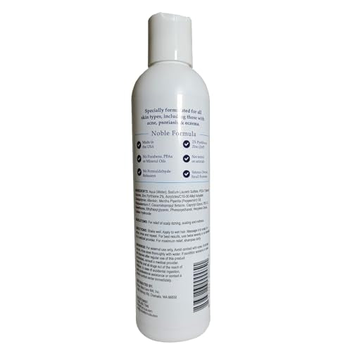 Noble Formula 2% Pyrithione Zinc Dandruff Shampoo, 8 oz – Scalp & Body Cleansing