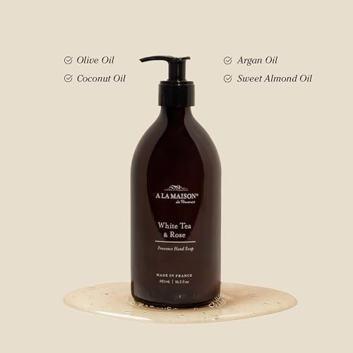 Hand Soap Gift Set - White Tea & Rose, Eco-Friendly Recyclable Container, 16.9 fl oz