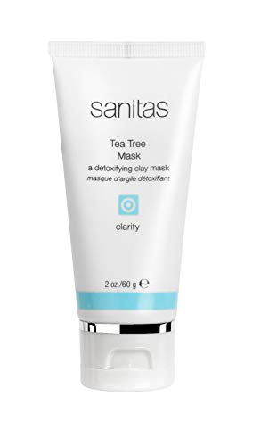 Sanitas Purifying Tea Tree Mask for Oily Skin - Detox & Clear Pores, 2 Oz