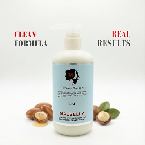 Hydrolyzed Wheat Protein & Argan Oil Sulfate-Free Hair Shampoo for Dry & Frizzy Hair