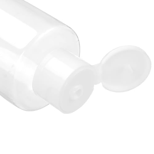 ZEONHAK 30 Pack 8oz Reusable Clear Plastic Travel Bottles with Flip Cap