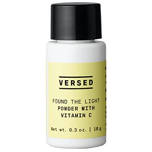 Versed Found The Light Vitamin C Powder - Anti-Aging Renewing Face Serum Powder - Mix with Serum, Gel, or Lotion as Dark Spot Corrector - Vegan (0.3 oz)