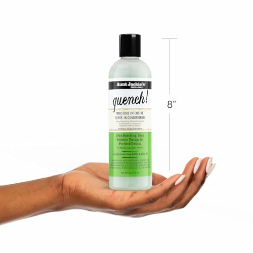 Moisturizing Leave-In Hair Conditioner for Curly, Coily & Wavy Hair - Shea & Olive Oil, 12 oz, Pack of 3