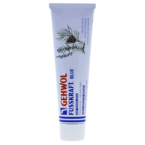 Gehwol Fusskraft Blue Foot Cream – Sore Foot Relief, Moisturizing & Odor Control, 2.6oz