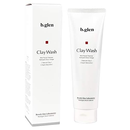 b.glen Clay Wash - Non-Foaming Face Wash for Men & Women from Japan with Hyaluronic Acid ? Bentonite Clay ? Helps for Dry Skin, Acne, Blackhead, Clogged Pores