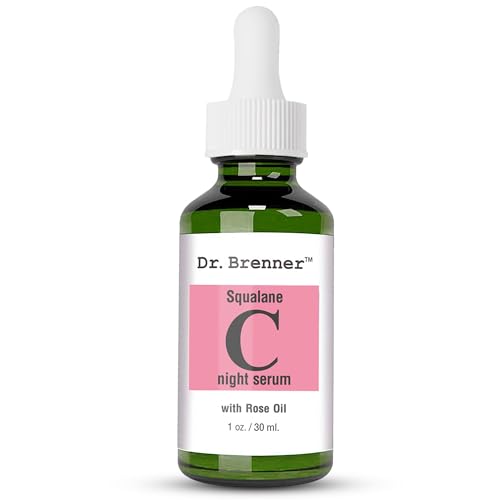 Vitamin C Serum Night Oil with Squalane & Rose Oil for Brightening & Firming Skin