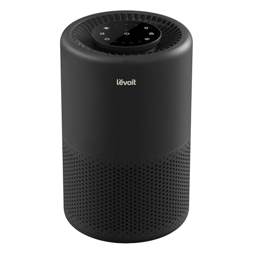 Levoit Core 200S-P Black Air Purifier for Home & Pets, Voice & App Control - Standard 1 Pack